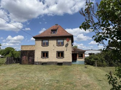 Zweifamilienhaus auf großem Grundstück mit Nebengelass und großer Garage