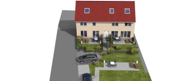 Doppelhaushälfte West mit Terrasse, Garten und Stellplatz - inkl. Abriss -