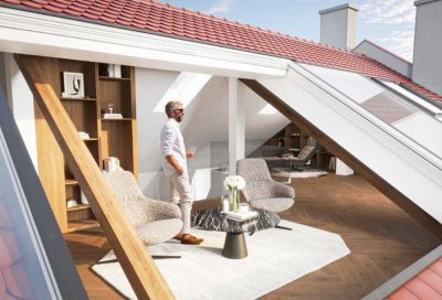 Schwabing/Maxvorstadt: Penthouse auf zwei Ebenen