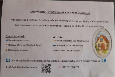 Familien sucht Immobilie zum Mieten
