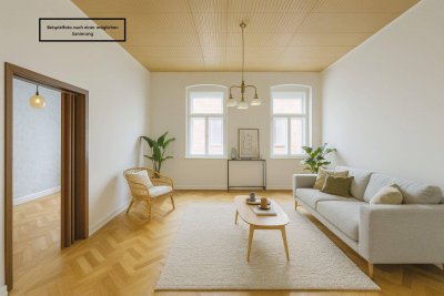 ++W1++ Für Bastler: 2-Zimmer Altbau-Wohnung (sanierungsbedürftig) mit viel Potenzial!!!