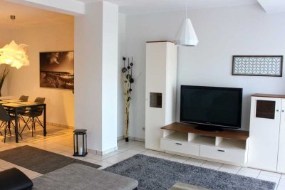 Voll möblierte 3-Zimmer-Wohnung mit großer Terrasse, Garten & Stellplatz – Nähe Trier/Luxemburg