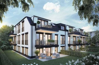 Neubau in Waldtrudering: 2-Zimmer EG-Wohnung mit Hobbyraum im  Souterrain und Garten