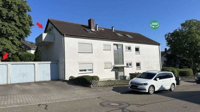 Top gepflegt & voll möbliert: 2-Zimmer-DG-ETW mit Balkon, Ettlingen-Neuwiesenreben