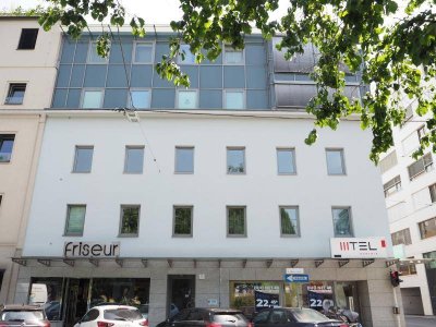 Hessenplatz! Schöne, gepflegte Wohnung mit Balkon, 85 m² WNFL im 1. OG mit Lift, Garage optional! Landstraßennähe!