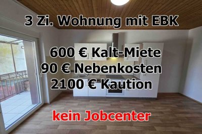 ab sofort - 3 Zimmer Wohnung mit Einbauküche