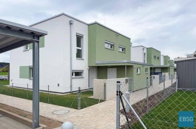 Geförderte Doppelhaushälfte mit Garten