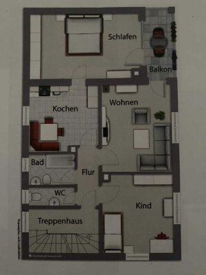 Gemütliche Wohnung, In Seukendorf zu vermieten