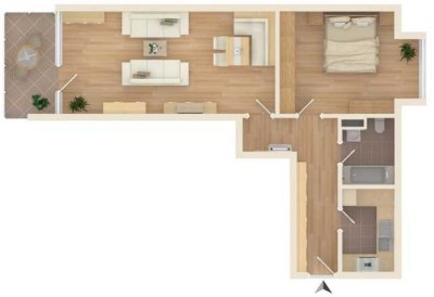 Moderne 2-Zimmer-Wohnung mit Balkon im 5. OG in Martinsried