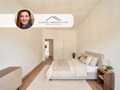 Frisch sanierte 3-Zimmer-Wohnung mit Parkett und Stuck im schönen Stötteritz- ruhige Lage mit Balkon