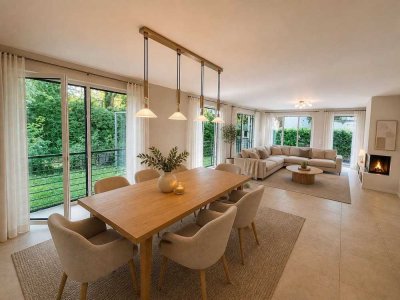 Erstbezug nach Sanierung - Gartenwohnung am Waldpark mit Terrasse, Stellplatz, Kamin, Fußbodenhzg