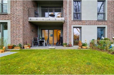 Helle 3-Zimmer Wohnung mit Garten, 2 Stellplätzen, top Ausstattung & freundlicher Nachbarschaft