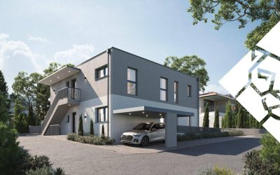 Neubauprojekt "Villenperle"- Traumhaftes Zweiparteienhaus mit Carport, Keller und Süd-West-Ausrichtung  