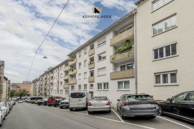 Modernisierte 2-Zimmerwohnung in bevorzugter City-Lage mit Balkon.