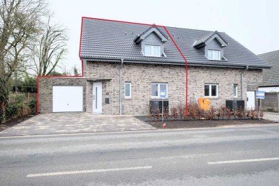Zur Miete: Neubau- Doppelhaushälfte mit Garage direkt an der niederländischen Grenze