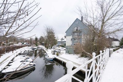 +++ Zur Zeit vermietet ETW am Wasser mit großer Terrasse, Bootfesthaltepunkt und Tiefgarage! +++