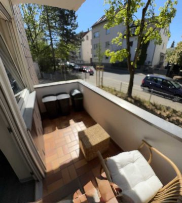 Zentralgelege und moderne 1 Zimmer-Wohnung mit Balkon Teilmöbliert
