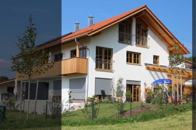 stilvolle 3-Zimmer-Wohnung 1.OG und DG mit Balkon in Peiß