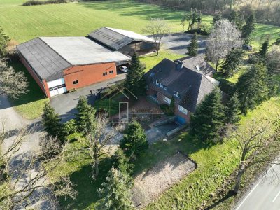 Paul der Große- auf 7105m²-Wohnhaus 314m² + Gewerbehallen 1200m² -ein Juwel im Grünen-Provisionsfrei