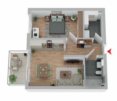 Neubau-Erdgeschosswohnung am Westerberg