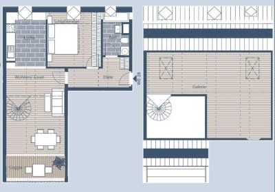 Leerstand ab 01.06.2024 - Maisonette 3-Zimmerwohnung mit Loggia in Plagwitz-Lindenau