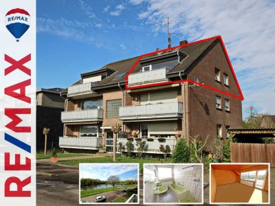 Attraktive Dachgeschosswohnung in Kleve/Kellen mit Panoramablick über den Spoykanal zu verkaufen!