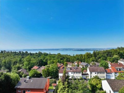 SPEKTAKULÄRE PANORAMASICHT AUF BODENSEE UND ALPENKETTE