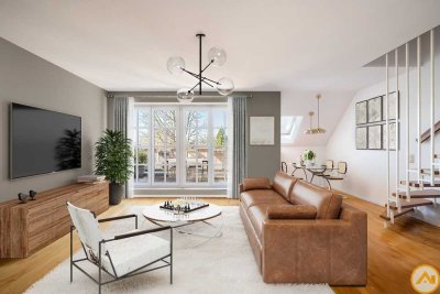 A U F R E C H T °STILVOLL WOHNEN° geräumige 3-Zi.-Maisonettewohnung mit sonniger Loggia - S2