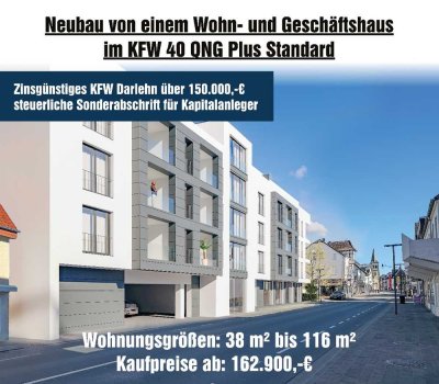 Neubauprojekt KFW 40 - QNG-Förderkredit in Bad Lippspringe – Wohnung mit 2 Dachterrassen