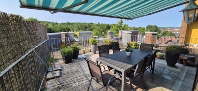 +++Ruhige & sonnige 4,5-Zimmer Penthouse Wohnung mit Aussicht in Kuppenheim zu vermieten+++