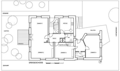 8-Raum-Maisonette-Wohnung mit Balkon und Einbauküche in Friedrichsdorf