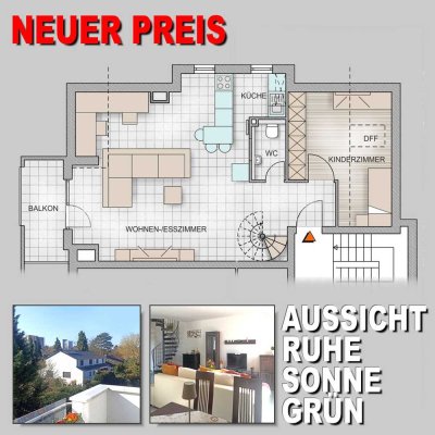 PENTHOUSE-MAISONETTE - 3 ZIMMER - BALKON