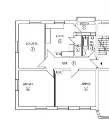 ab 01.10. Wohnen in der Südstadt: helle 3-Zimmer-Wohnung