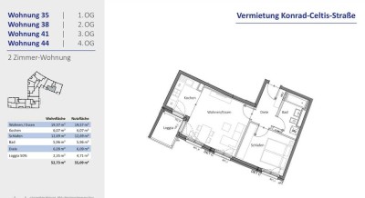 Moderne 2 Zimmer WHG mit Einbauküche und Südlage
