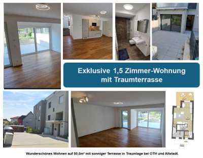 Exklusive 1,5-Zimmer Terrassen-Wohnung in Nähe der Altstadt und der OTH