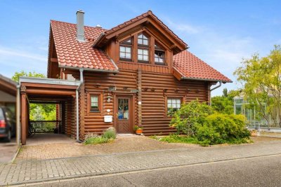 Wohnen im Einklang mit der Natur – charmantes Honka-Massivholzhaus mit Einliegerwohnung