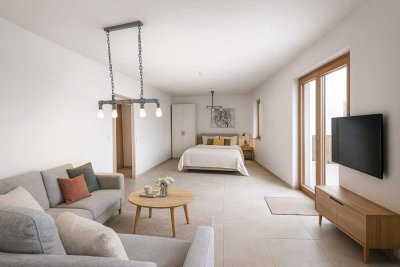 vollmöbliertes 1 Zimmer Apartment im Grünen...