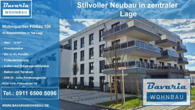 Eine 4-Zimmer-Wohnung mit einem Balkon in Südausrichtung