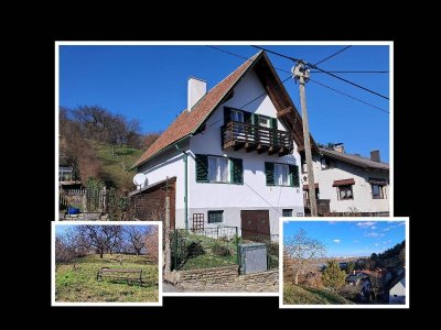 Entzückendes Einfamilienhaus in Bestlage, Wiennähe, großem Garten und einem atemberaubenden Fernblick privat zu verkaufen.