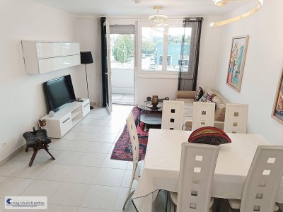 MODERNE VOLL MÖBLIERTE BALKONWOHNUNG NAHE U1 ZU MIETEN