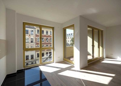 Hochwertige Neubauwohnung im Süden von Leipzig! Parkett / Fubo-Heizung / Balkon