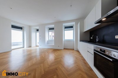 Hochexklusive 2-Zimmerwohnung mit sonnigem Eigengarten + Weinkeller nähe Mariahilfer Straße!