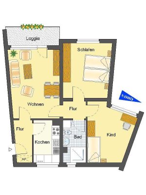 Schöne 3-Zimmer-Wohnung lädt zum wohlfühlen ein!
