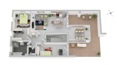 KfW-Förderung! 3 ZKB-Wohnung nach Ihren Wünschen mit großer Wohnterrasse in Neckarau