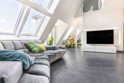 Hochwertige Maisonettewohnung mit 4,5 Zimmern, Galerie, Dachterrassen & 2 Tiefgaragenstellplätzen!