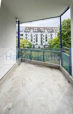 Wohnung ist bezugsfrei / Süd-Loggia / EBK / weißes Bad / 1 Zi ETW  2. OG