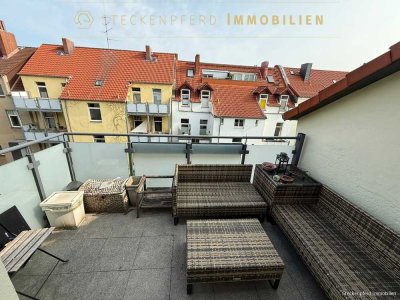 Besichtigung Freitag 18:00 Uhr-- Saniertes DG-App. mit XXL Dachterrasse !