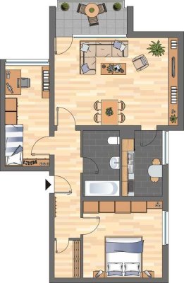 Demnächst frei! 3-Zimmer-Wohnung in Neustadt an der Weinstraße