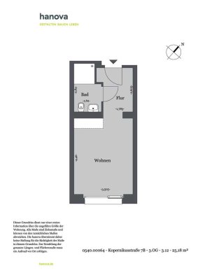 NANOS Nordstadt 3. OG Nr. 3.12