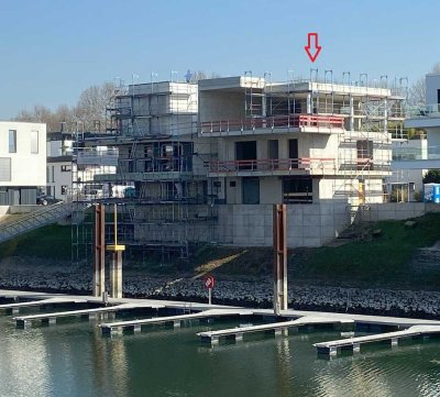 Rohbau! Exklusive Doppelhaushälfte in 1. Reihe auf der Parkinsel!